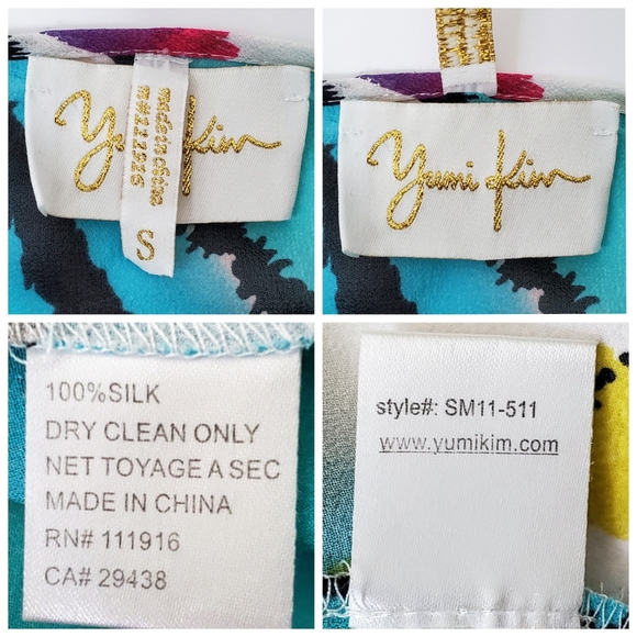 Yumi Kim | Silk Lizzie Watercolor Button Blouse - Picture 8 of 8